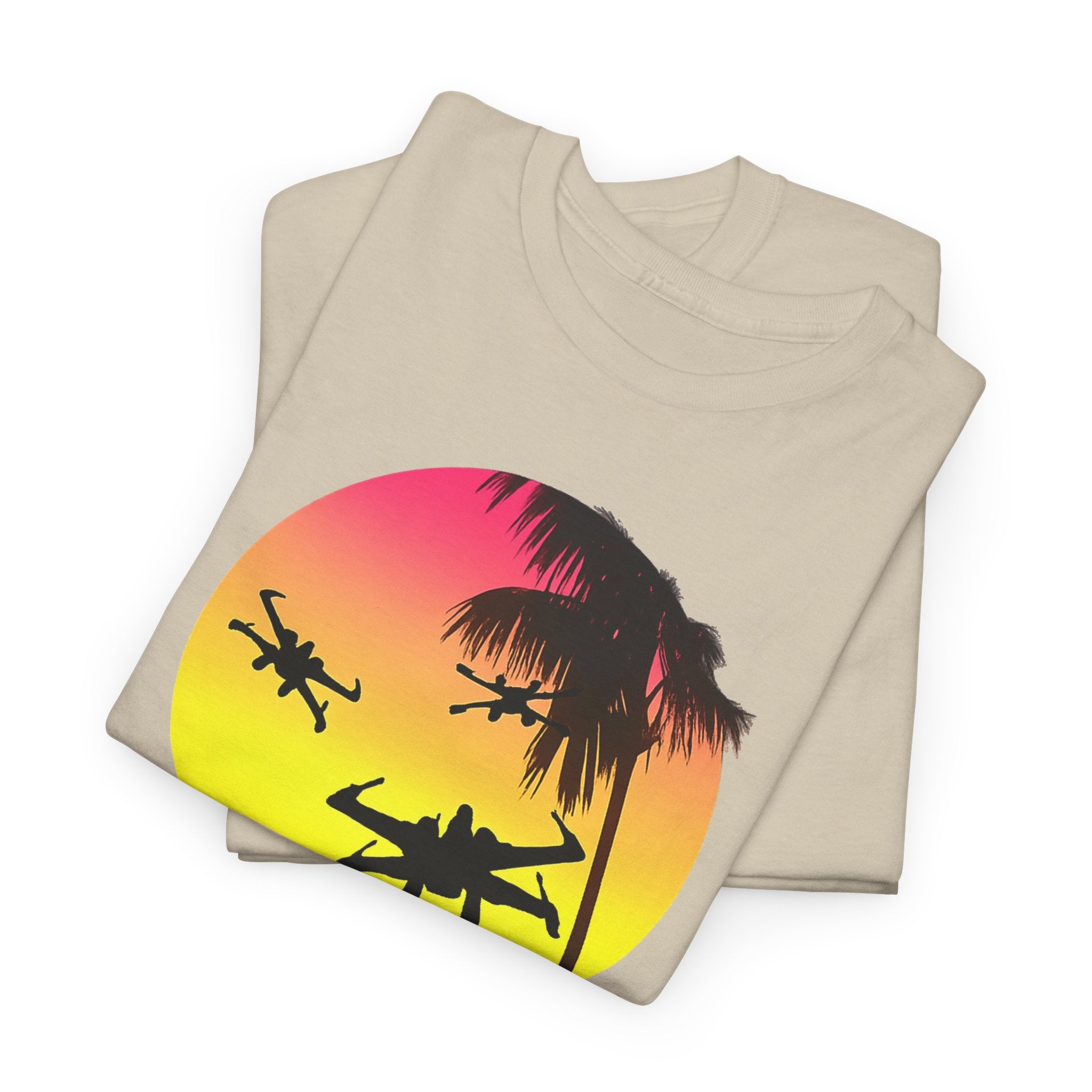 Star Wars X-Ring Sunset Beach Plane T-Shirt