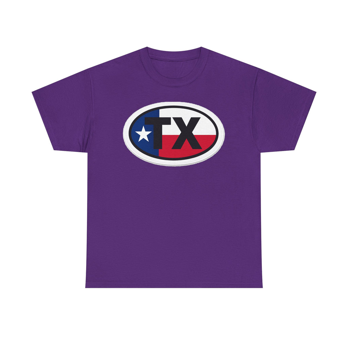 Texas Flag TX Oval T-Shirt — Patriotic Lone Star Tee