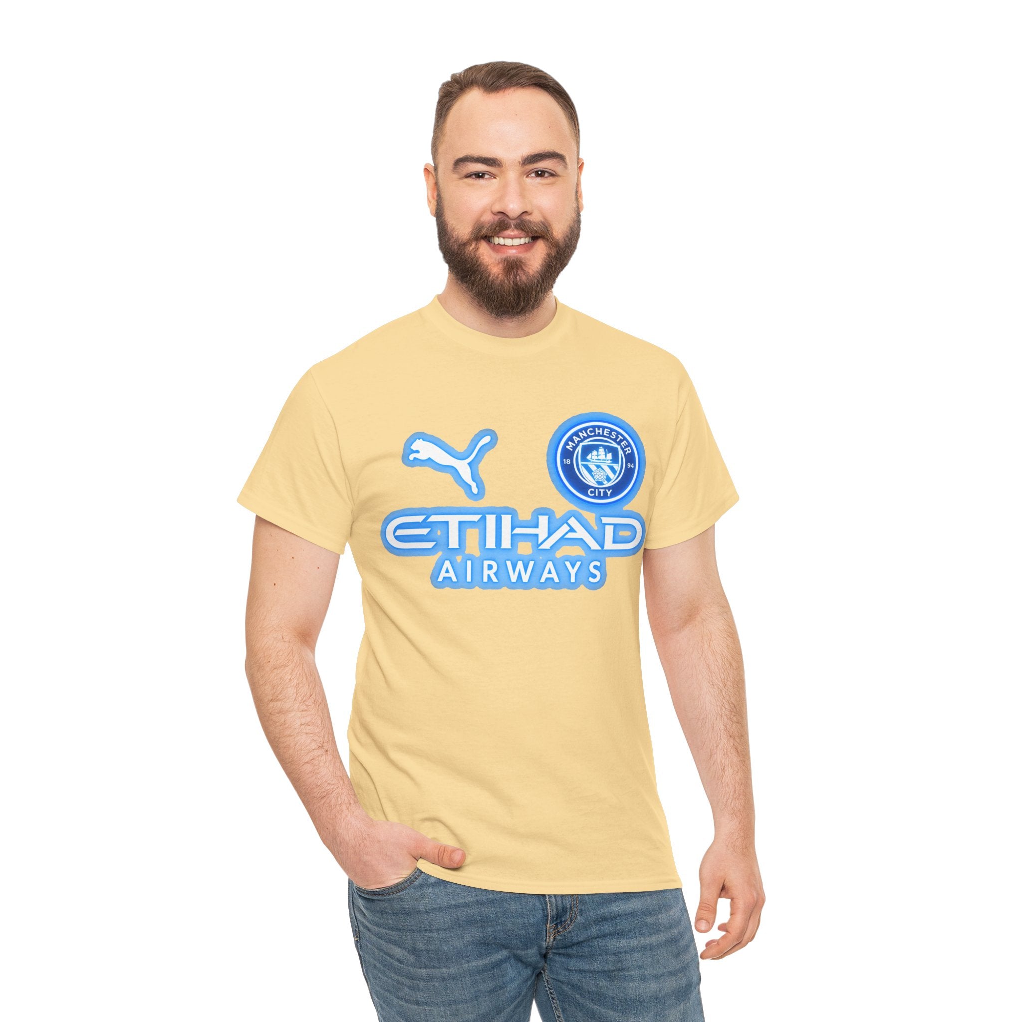 Manchester City Inspired Etihad Airways Logo Tee