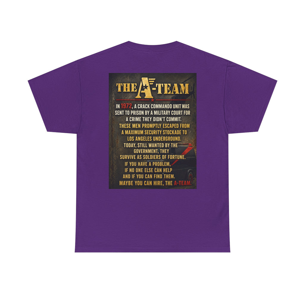 A-Team Graphic Tee — Retro TV Series Logo & Character Poster T-Shirt