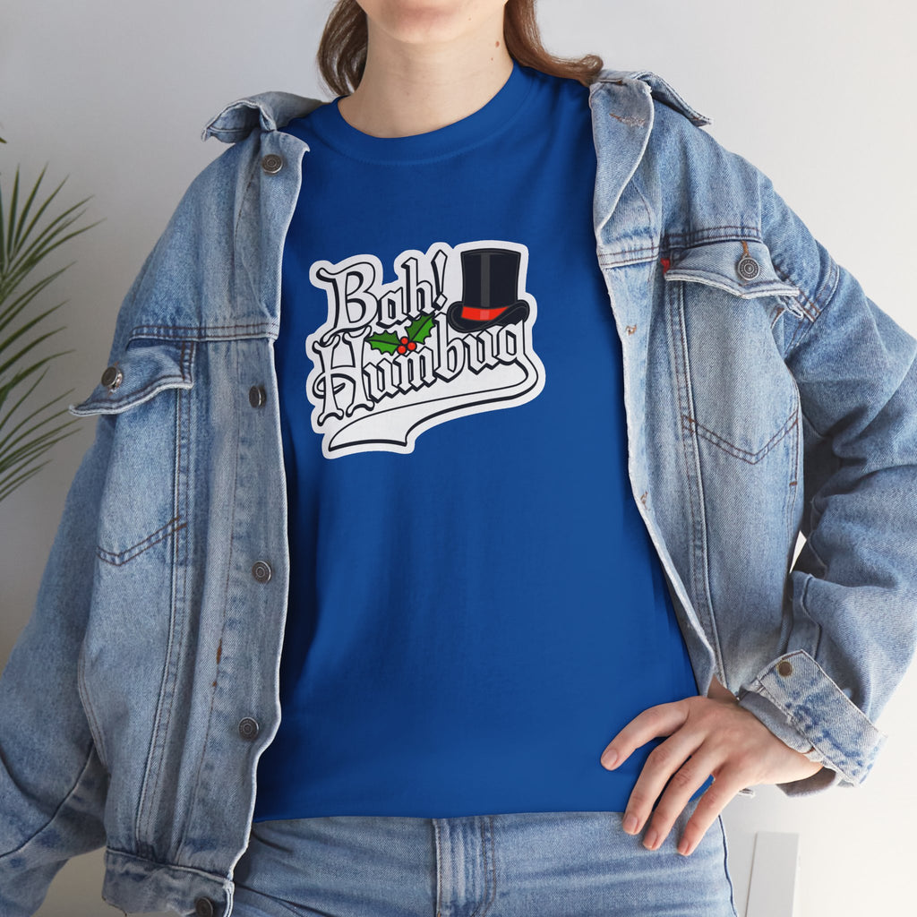 Bah Humbug Christmas Graphic Cotton T-Shirt / Tee