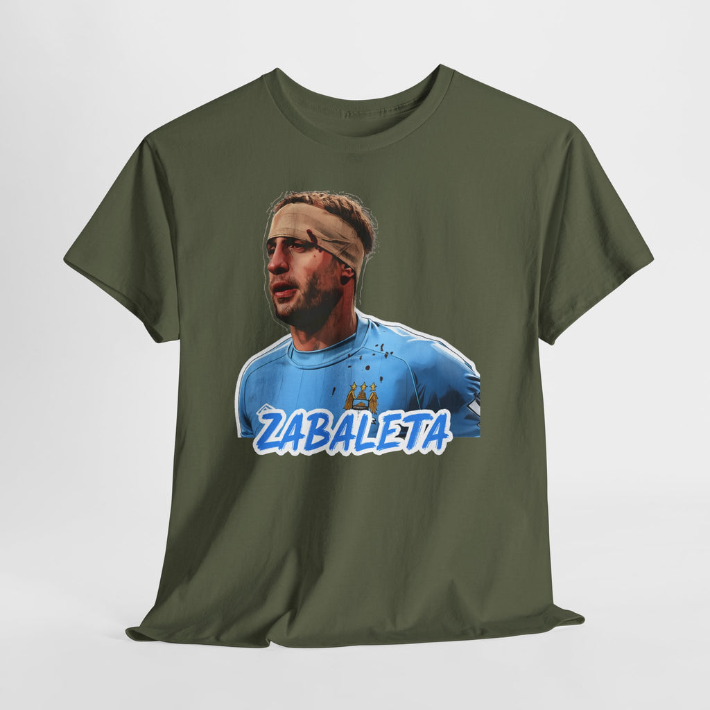 Zabaleta Manchester City Fan Tee — Retro Player Portrait Soccer T‑Shirt