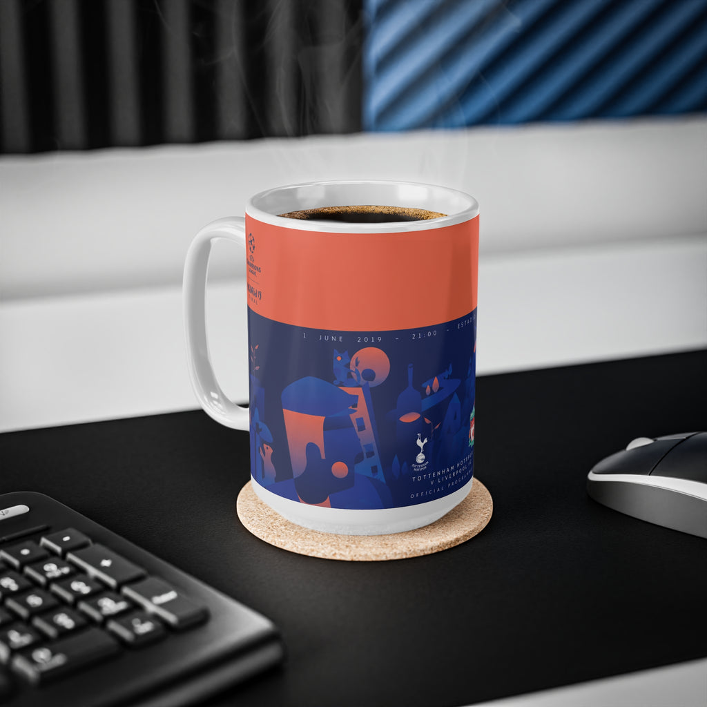 2019 Champions League Final Programme Cover Inspired Coffee Mug — Ceramic Cup (11oz/15oz)