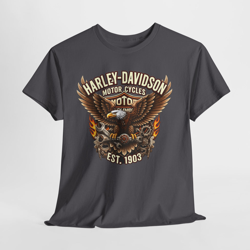Harley-Davidson Eagle Flame Tee — Retro Motorcycle Graphic T-Shirt