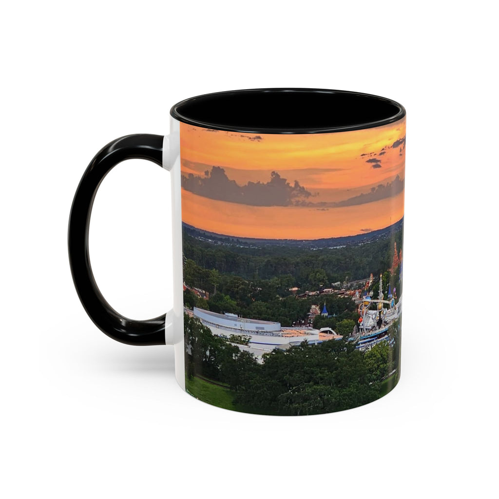 Disney Magic Kingdom Castle Sunset Coffee Mug (Accent, 11/15oz)