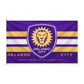 Orlando City Lion Crest Flag — Double-Sided Soccer Supporter Banner