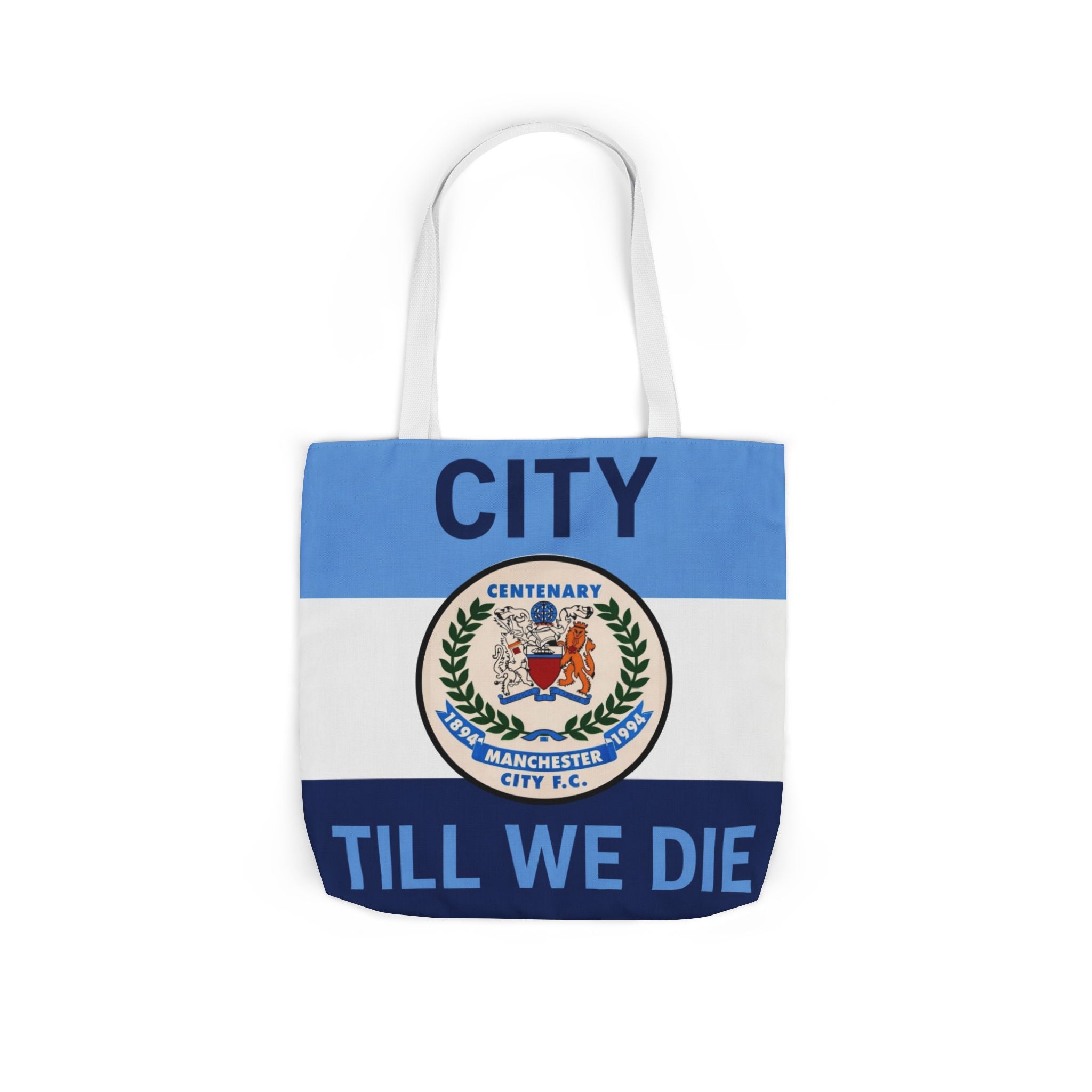 City Till We Die Canvas Tote Bag — Football Fan Flag Tote
