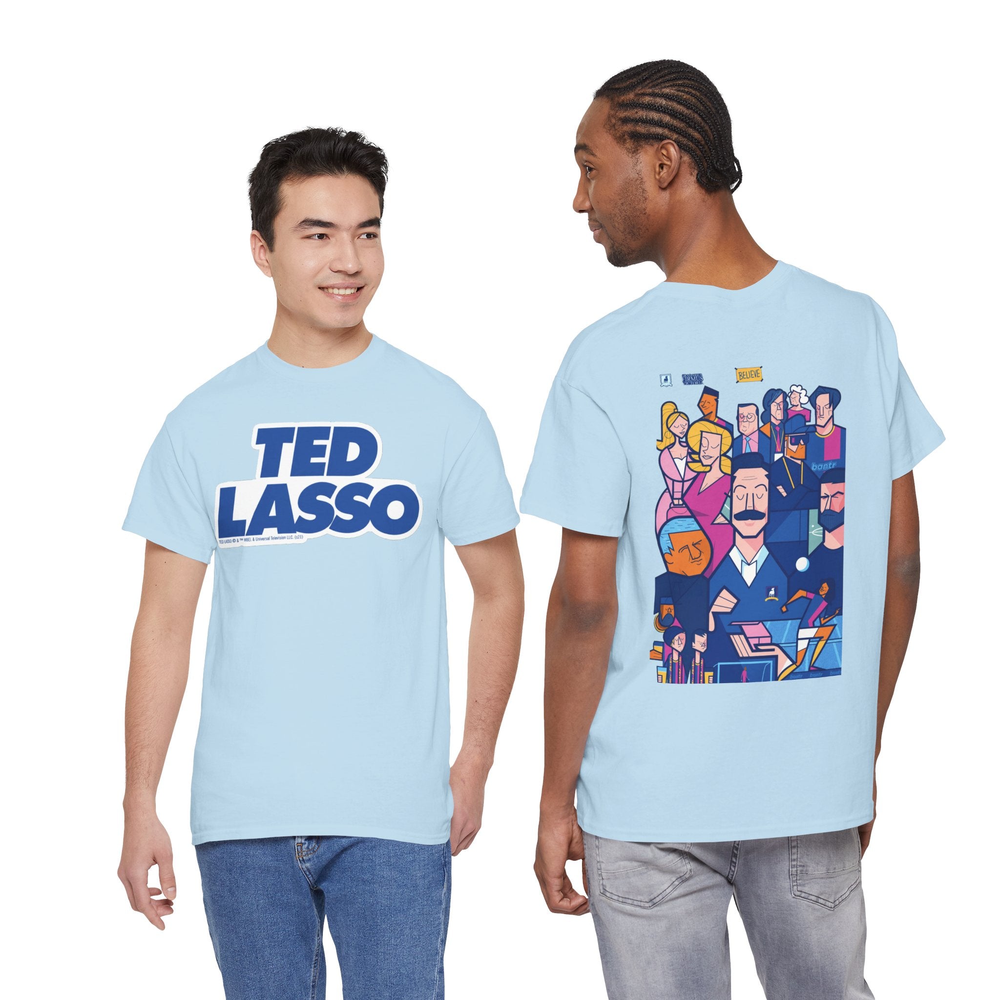 Ted Lasso Inspired Graphic Tee — Retro Team Illustration