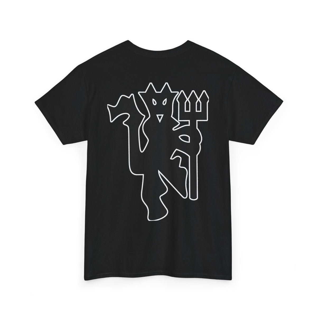 Manchester United Devil Cotton T-Shirt – Retro Trident Football Crest Tee