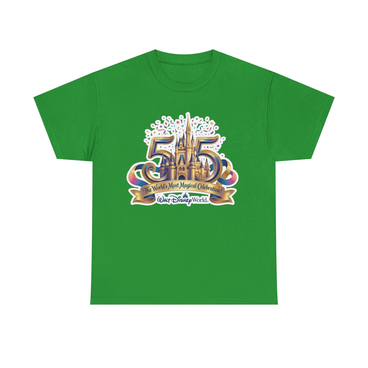 Disney World 50th Anniversary Castle Tee — 'The World's Most Magical Celebration' Souvenir T-Shirt