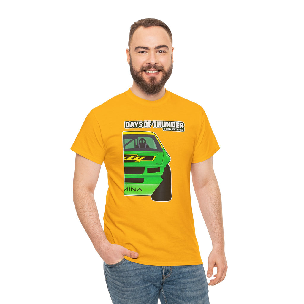 Days of Thunder Racing Car T‑Shirt — Retro Green Muscle Car Tee