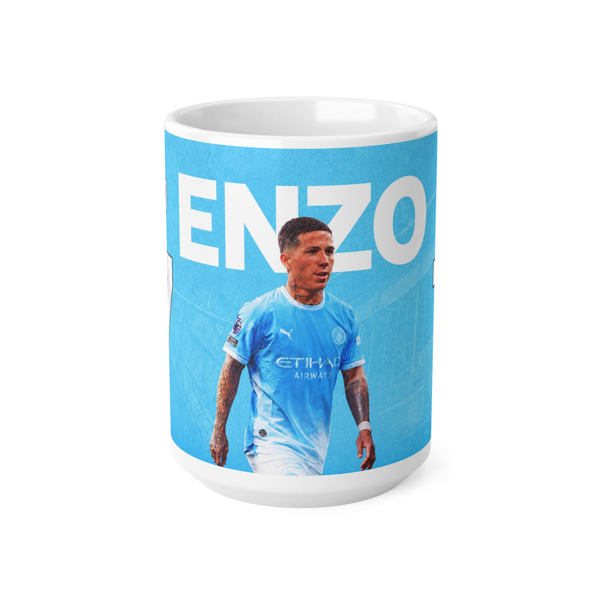 Enzo Fernandez Manchester City Ceramic Mug — ENZO 11oz & 15oz