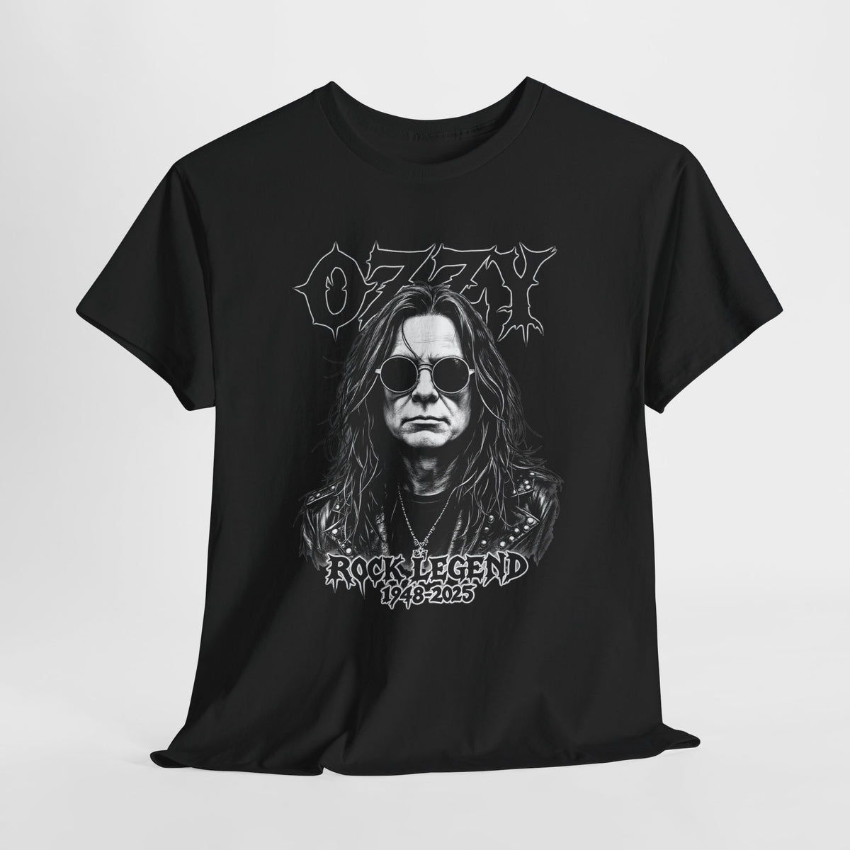Rock Legend Graphic Tee — "Ozzy" Memorial 1948–2025