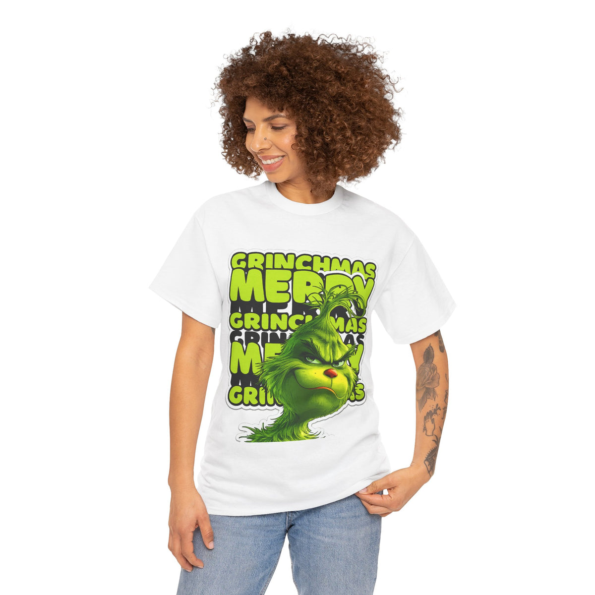 Grinchmas Merry Grinch Christmas Cotton T-Shirt / Tee