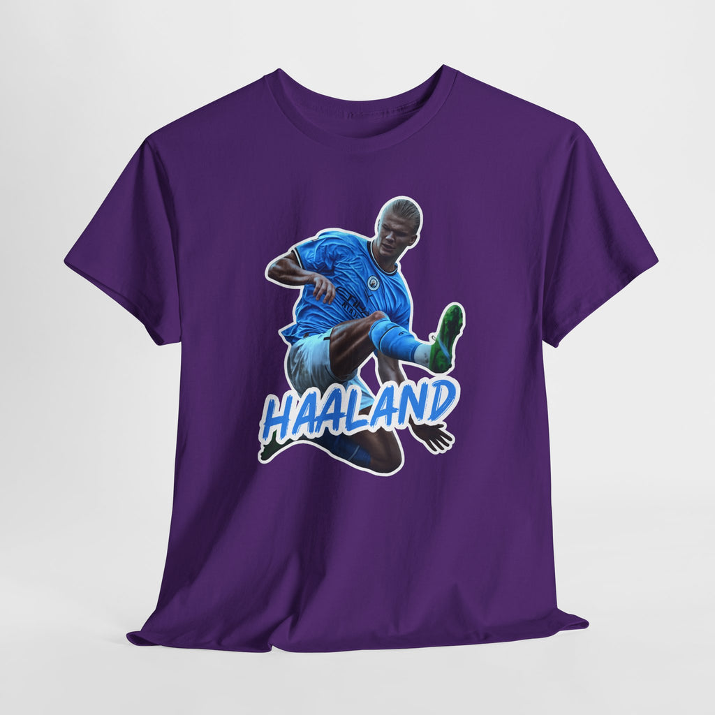 Erling Haaland Manchester City Soccer T‑Shirt – Dynamic Action Graphic Tee