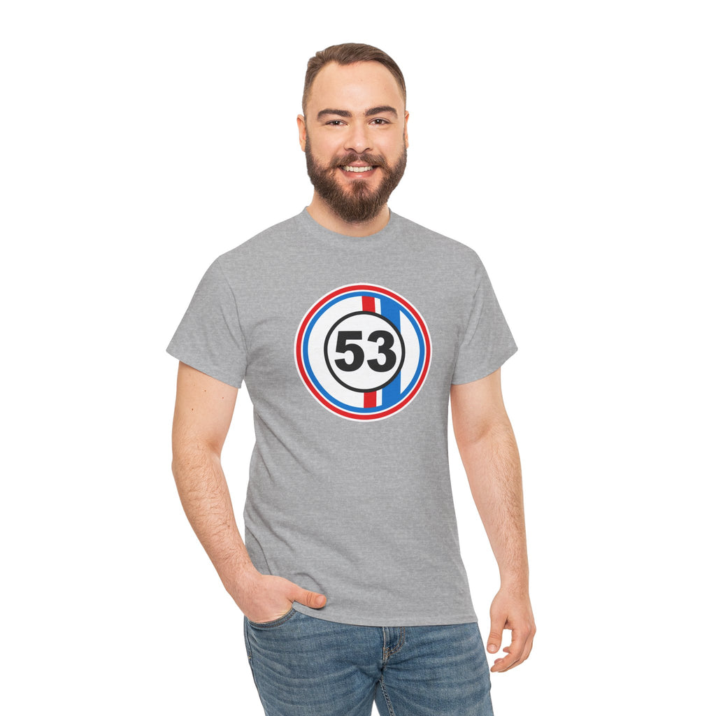 Racing Stripe Number 53 Cotton T-Shirt / Tee