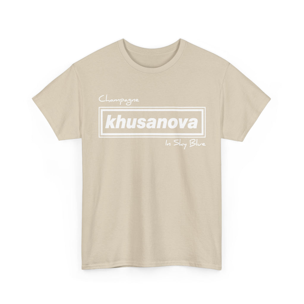 Khusanova Logo T-Shirt — Minimal Black Graphic Tee