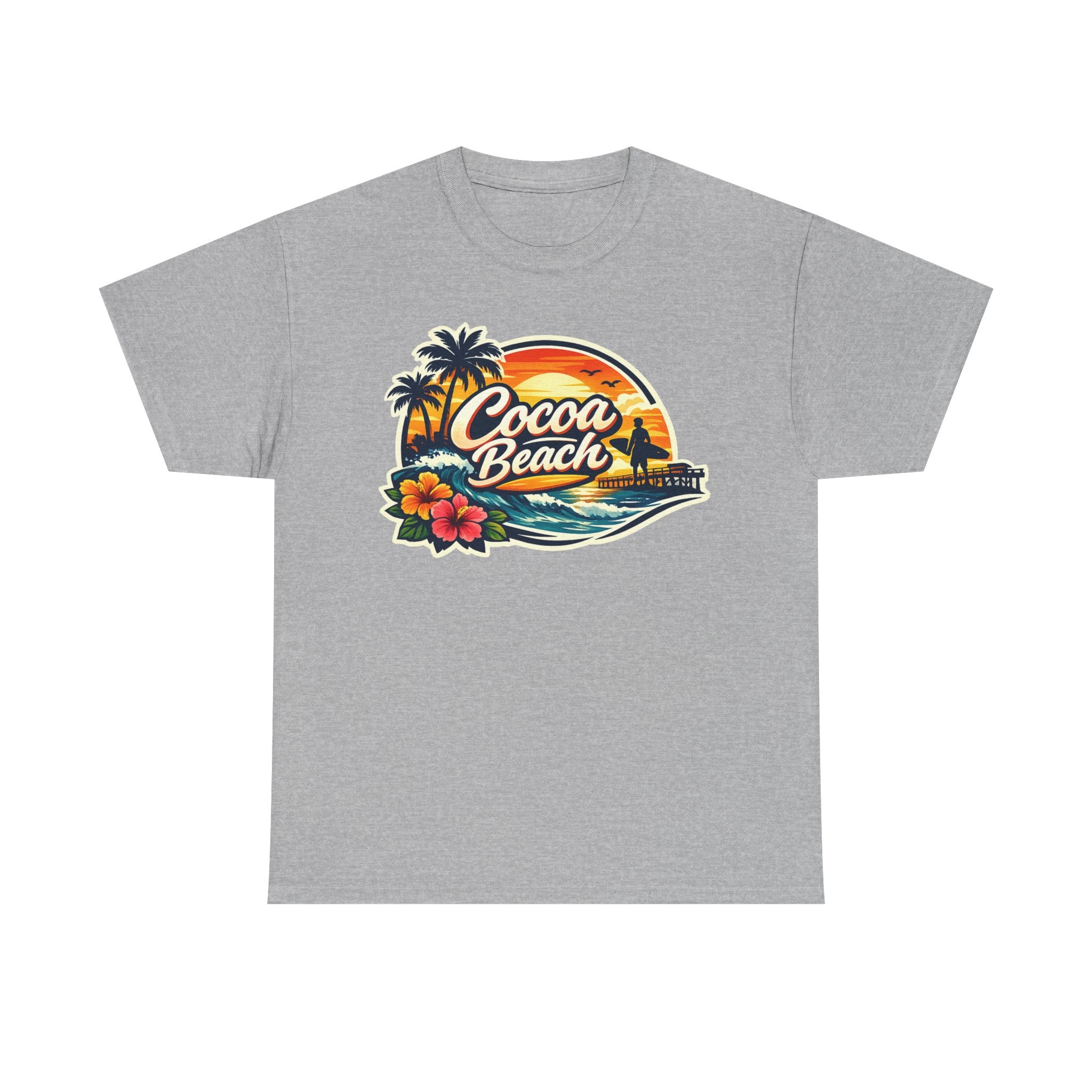 Cocoa Beach Vintage Sunset T-Shirt