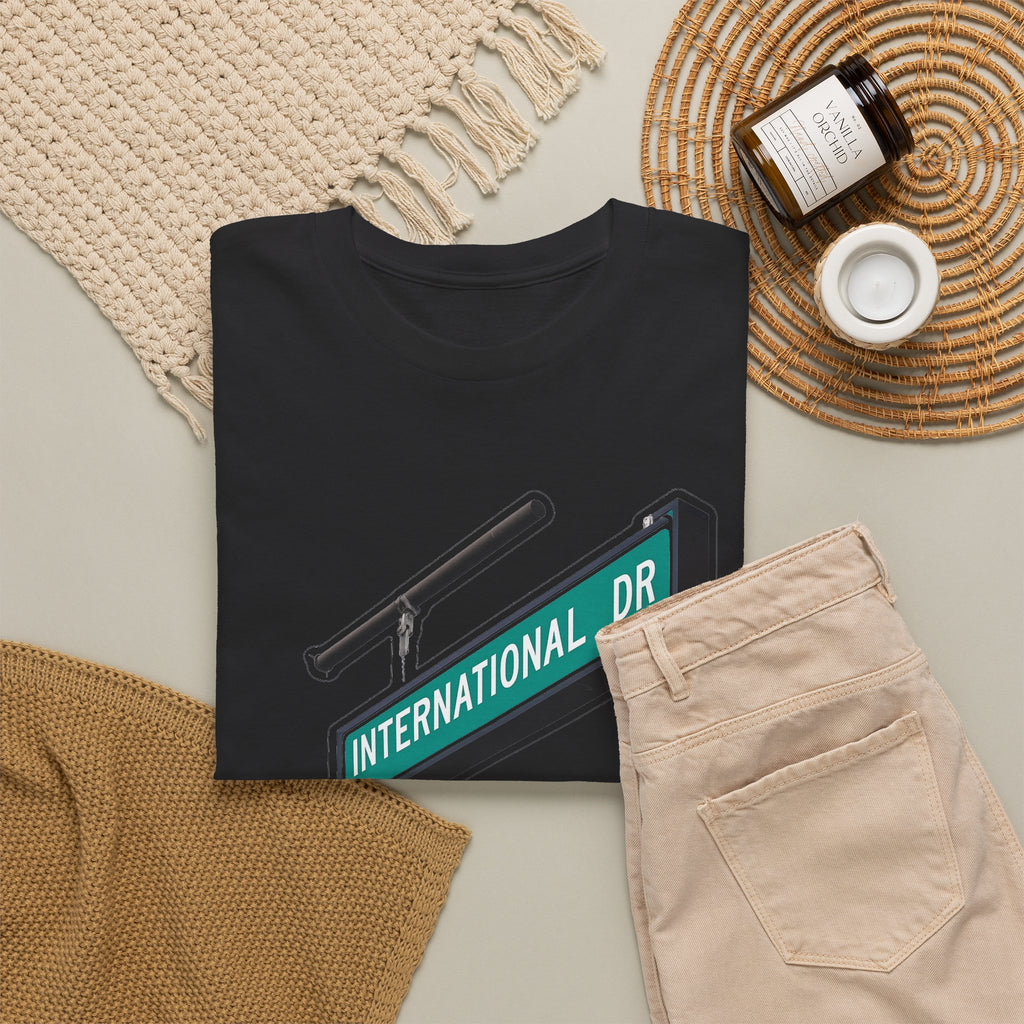 International Dr Street Sign Cotton T-Shirt