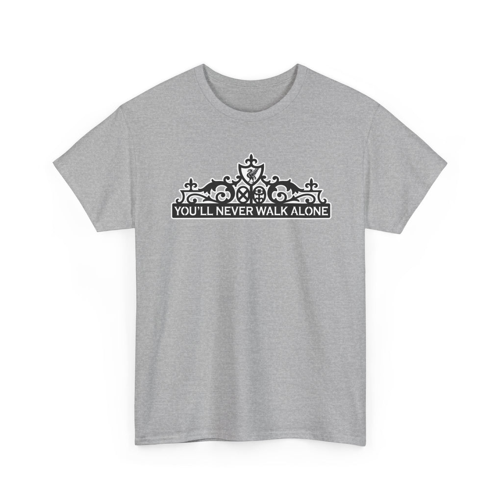 You'll Never Walk Alone T‑Shirt — Liverpool FC Crest Cotton Tee