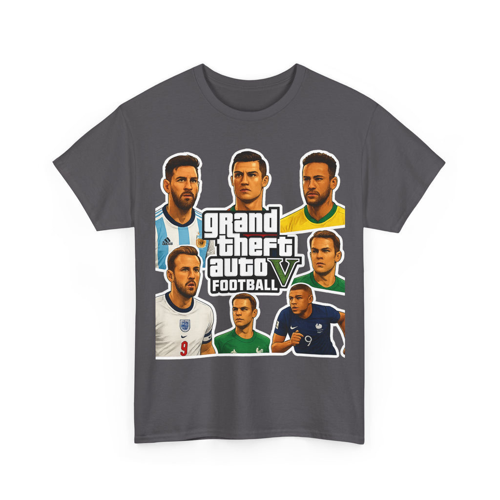 Graphic Tee — 'Grand Theft Auto V Football' Soccer Players Collage Shirt