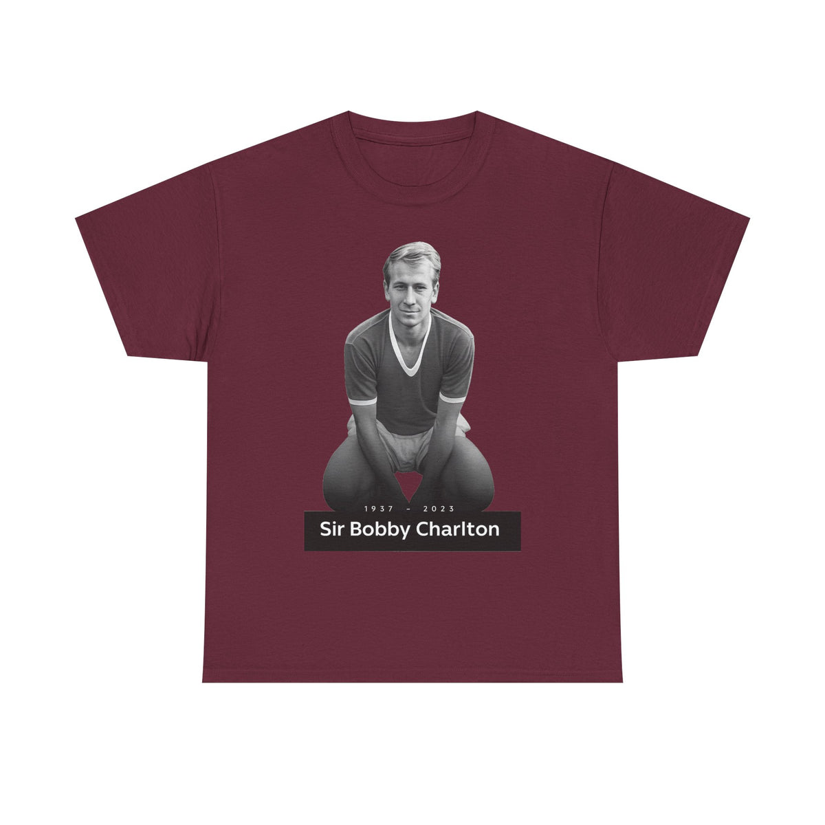 Sir Bobby Charlton Football Legend Cotton T‑Shirt