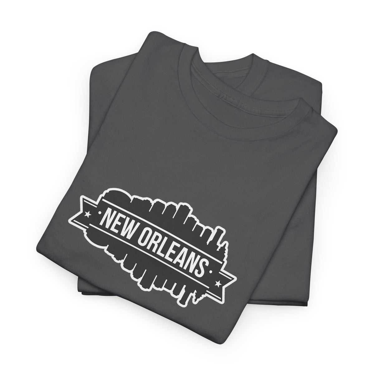 New Orleans Skyline T-Shirt – Retro Badge Cityscape Tee