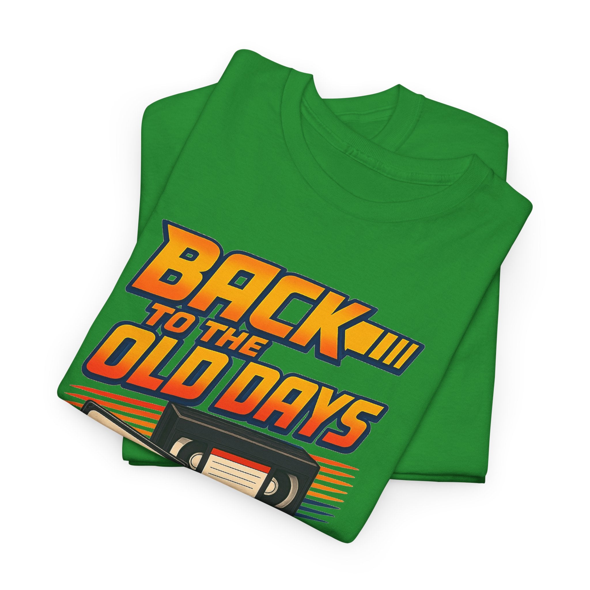 Back to the Old Days Tee – Retro Cassette & VHS Nostalgia T-Shirt