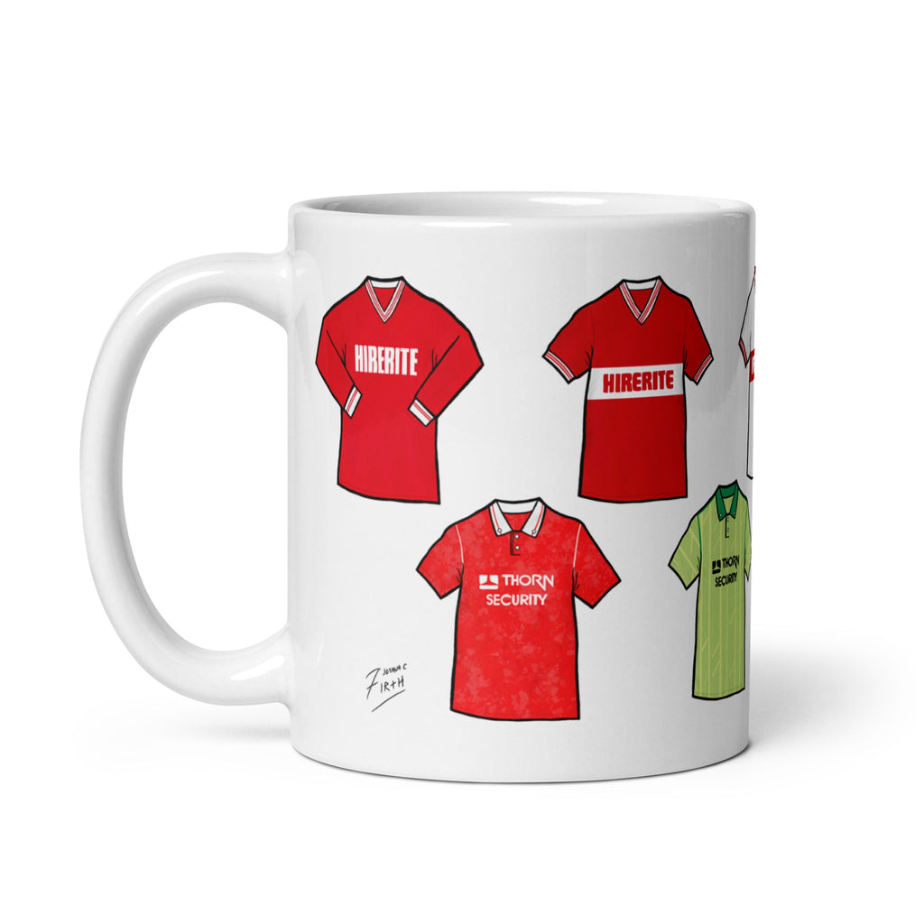 Bristol City Retro Shirts Ceramic Football Mug