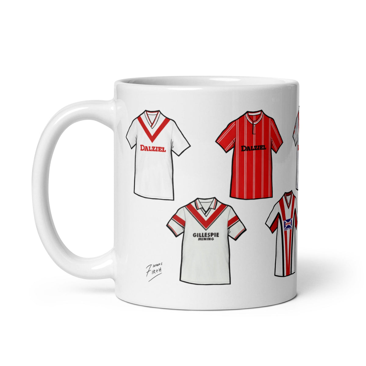 Airdrie Retro Shirts Ceramic Football Mug