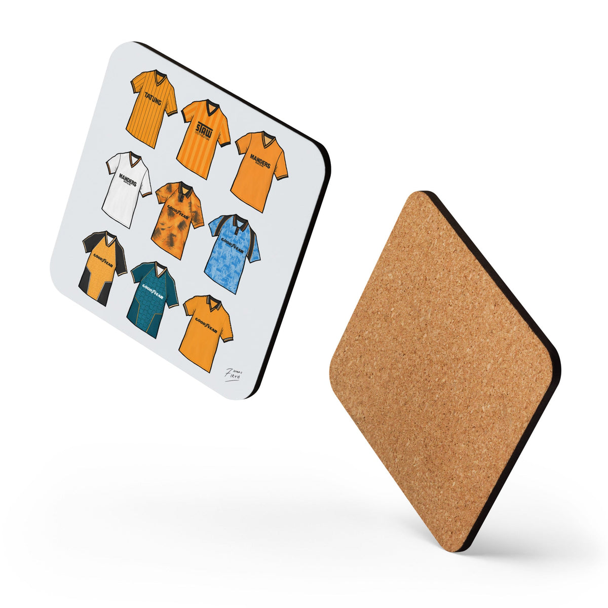 Wolverhampton Retro Shirts Memorabilia Football Coaster