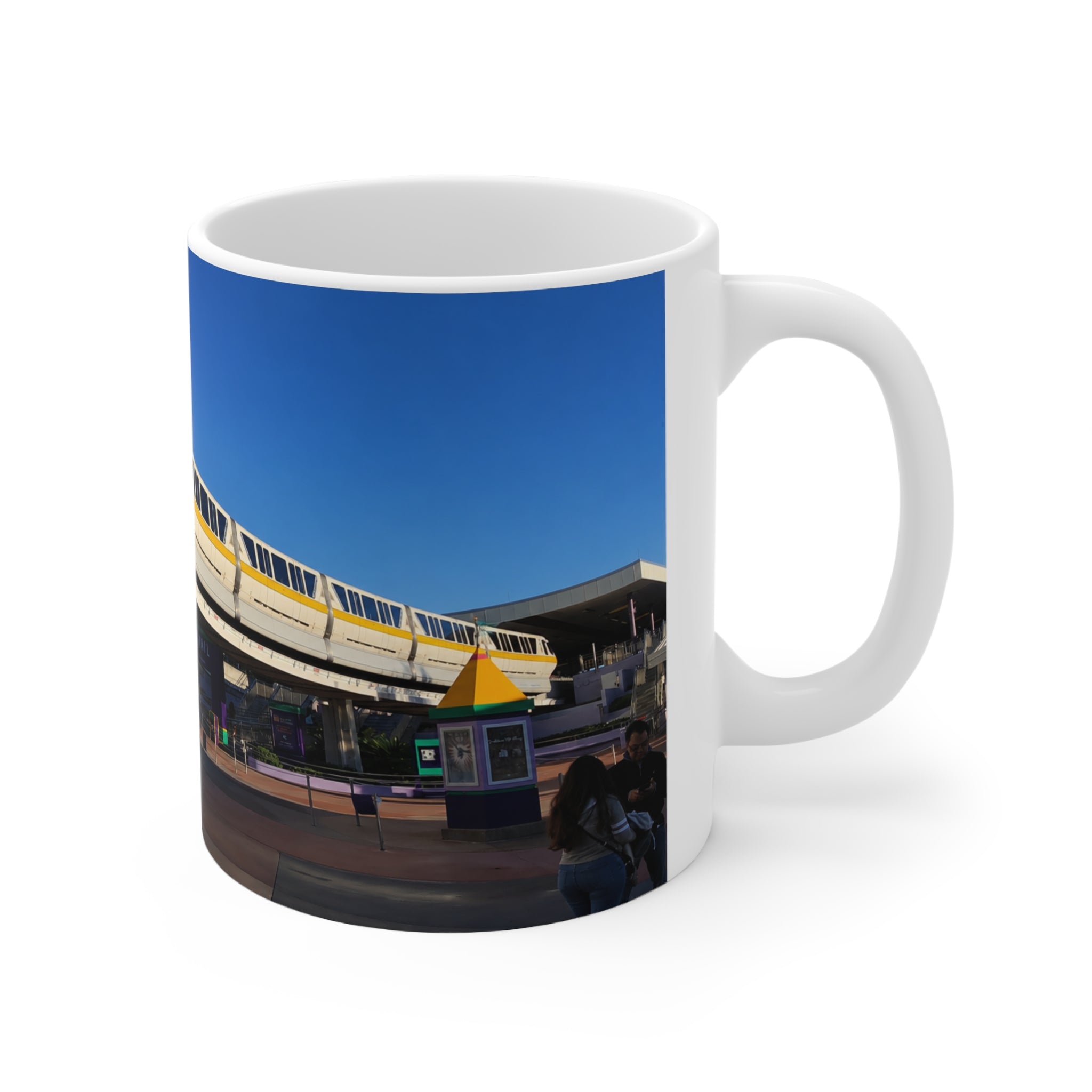 Magic Kingdom Monorail Scenic Ceramic Coffee Mug — 11oz & 15oz