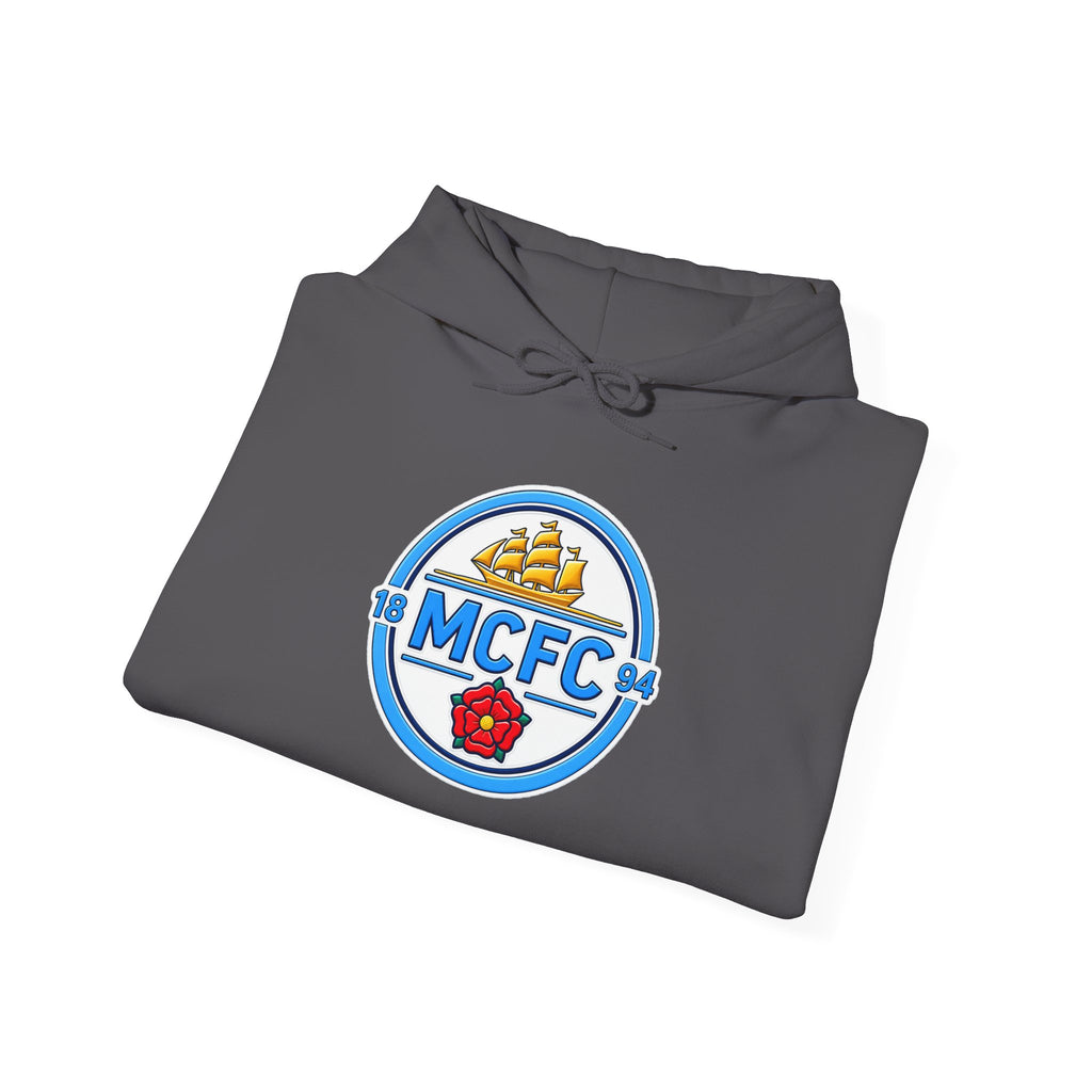 MCFC Logo Hoodie – Vintage Football Club Crest Pullover
