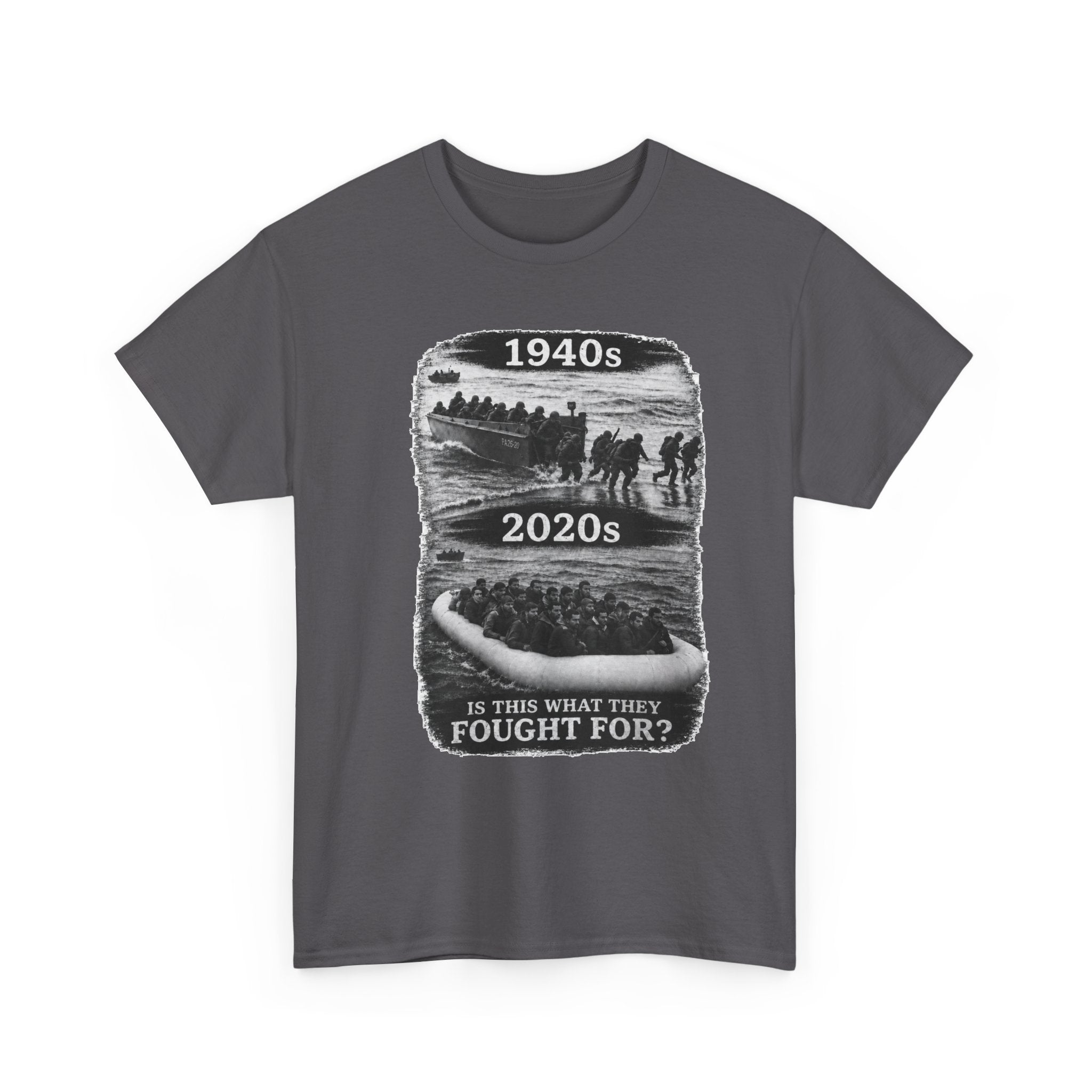 1940s vs 2020s Veterans Tribute Tee — "Is This What They Fought For?"
