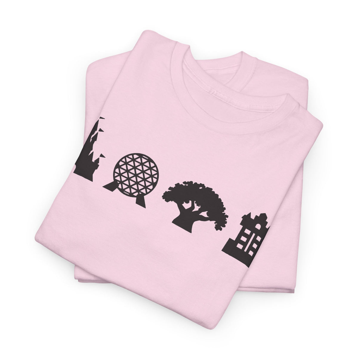 WDW theme parks Silhouettes Unisex Heavy Cotton Tee