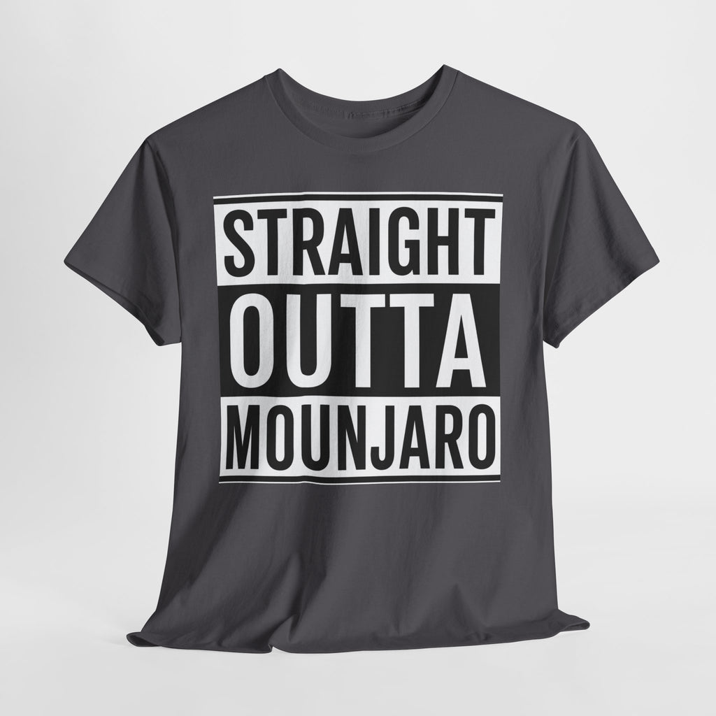 T-Shirt — "Straight Outta Mounjaro" Bold Typography Tee