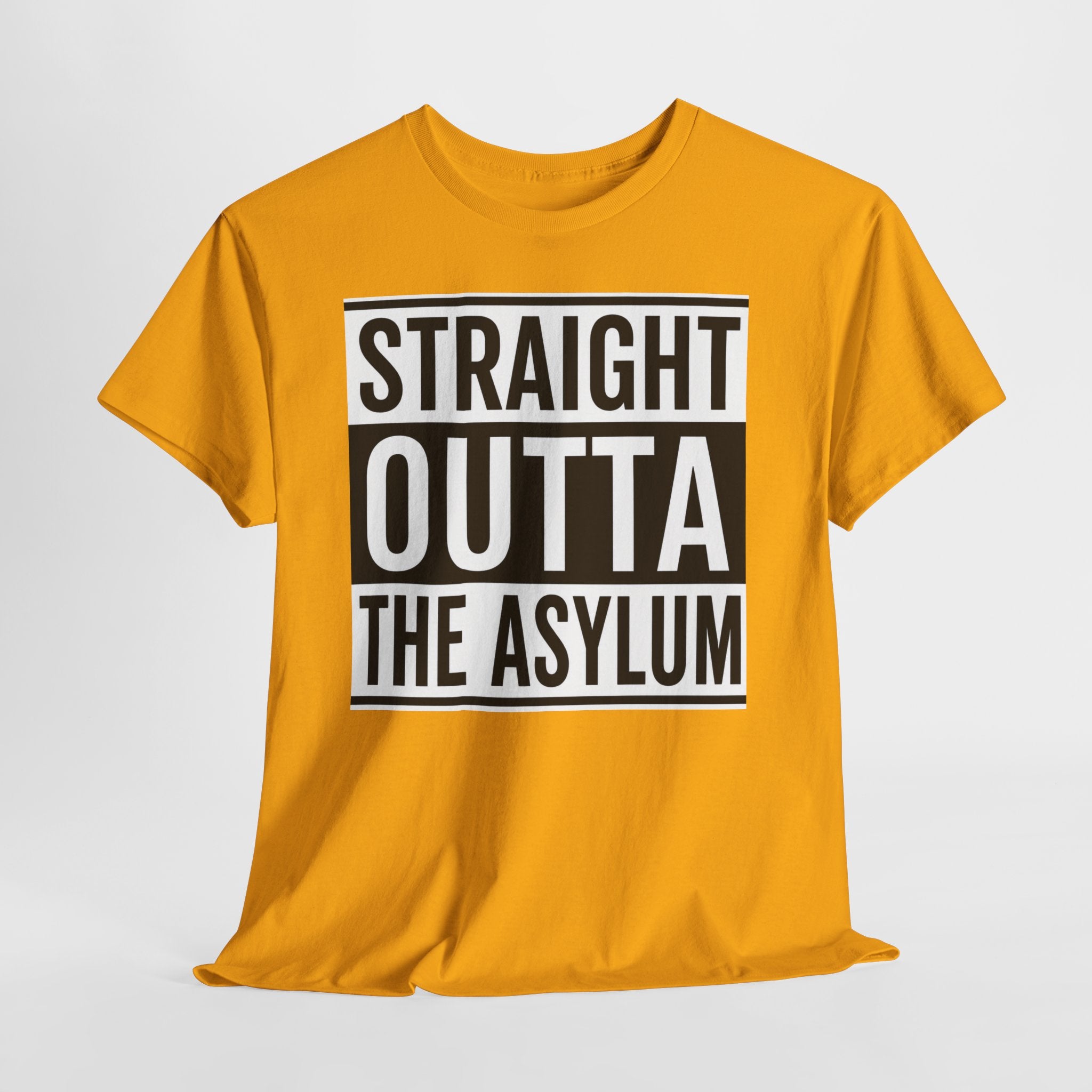 Straight Outta the Asylum T-Shirt – Graphic Statement Tee