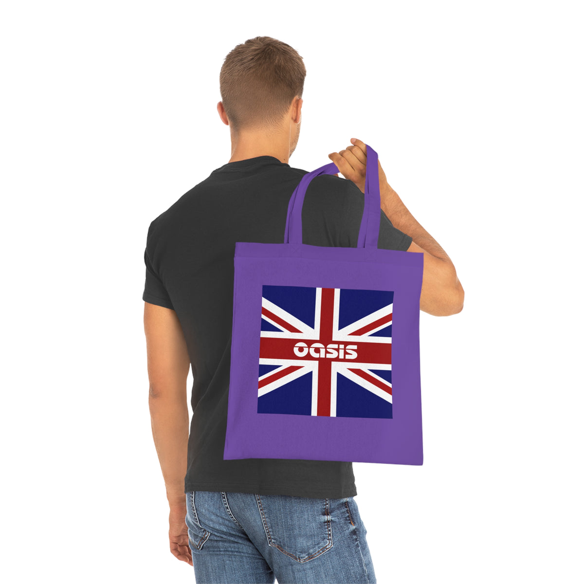 Union Jack Oasis Tote Bag — British Flag Cotton Shopper