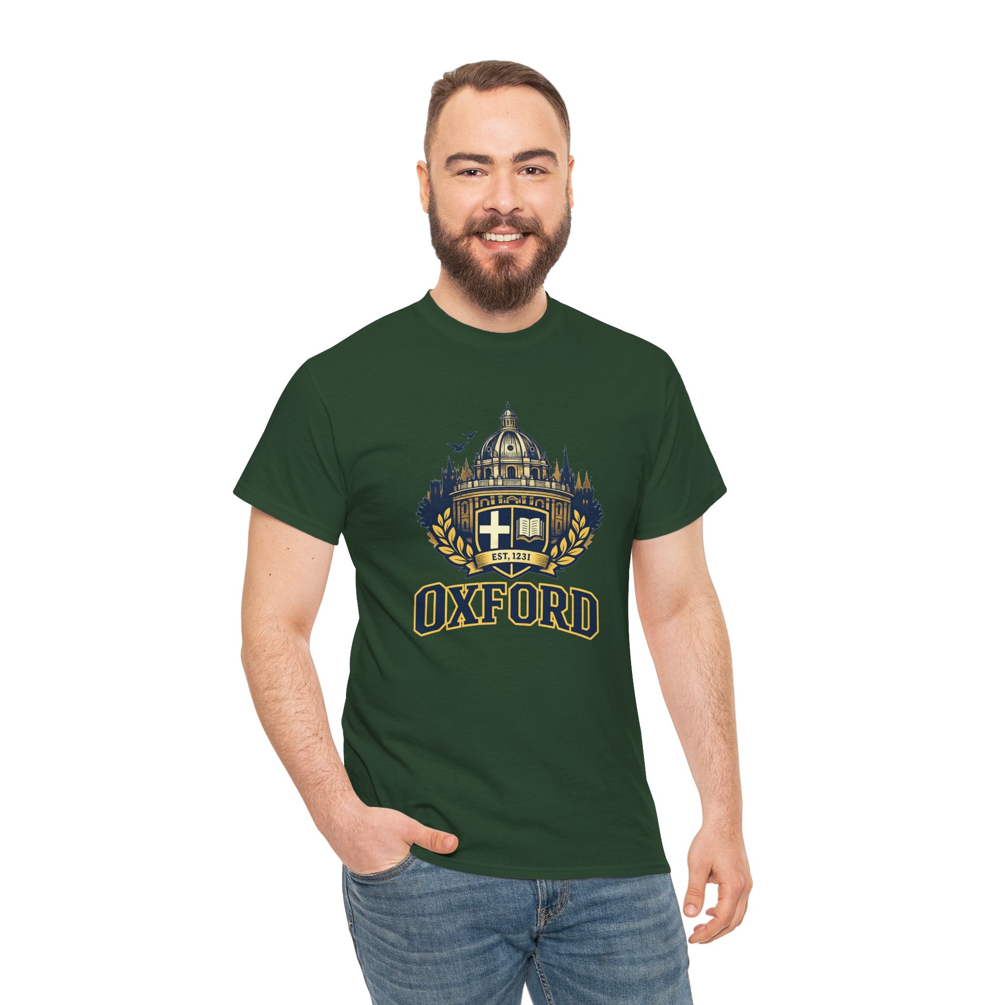 Oxford Crest T-Shirt — Vintage University Graphic Tee