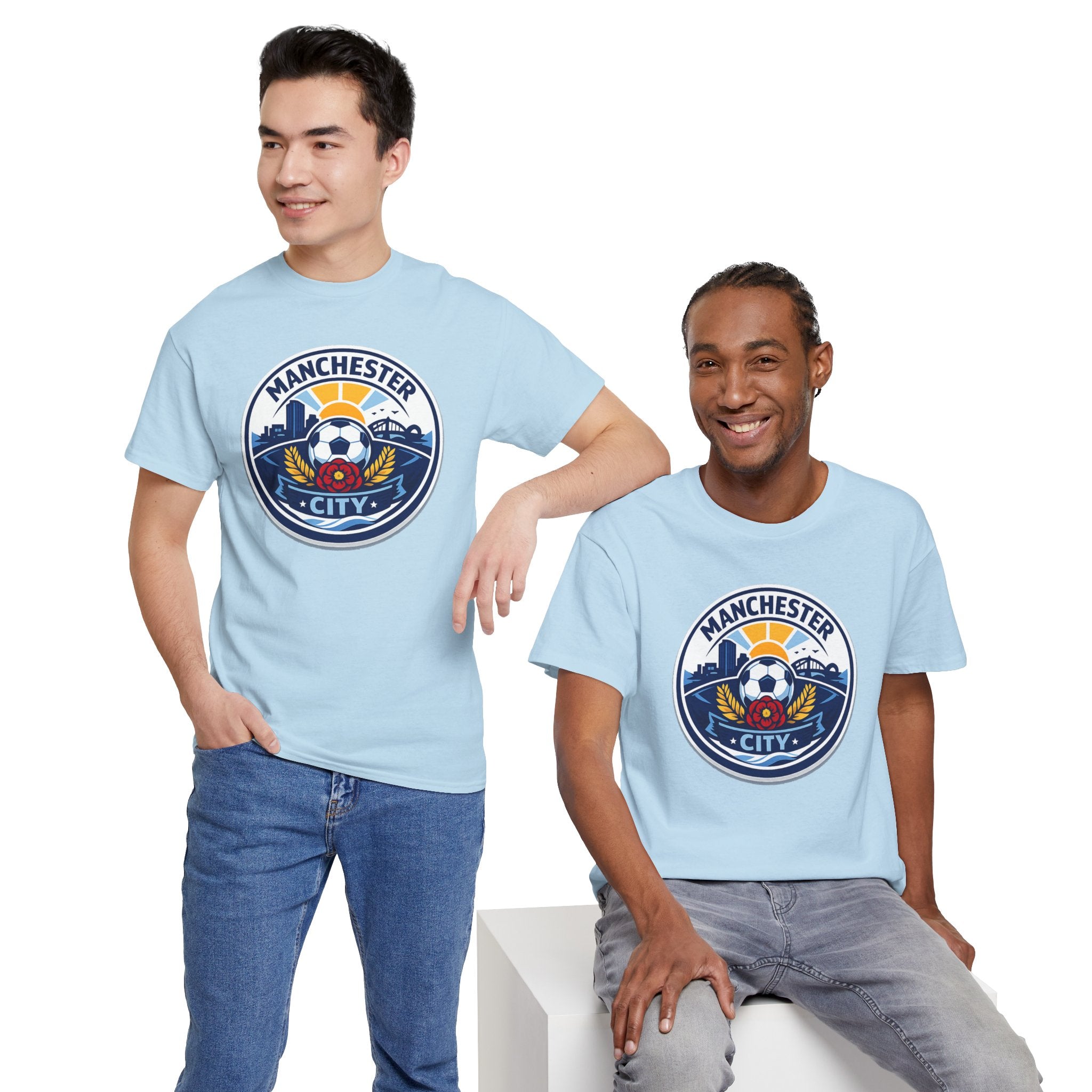 Manchester City Unofficial Soccer Logo T-Shirt — Football Fan Tee