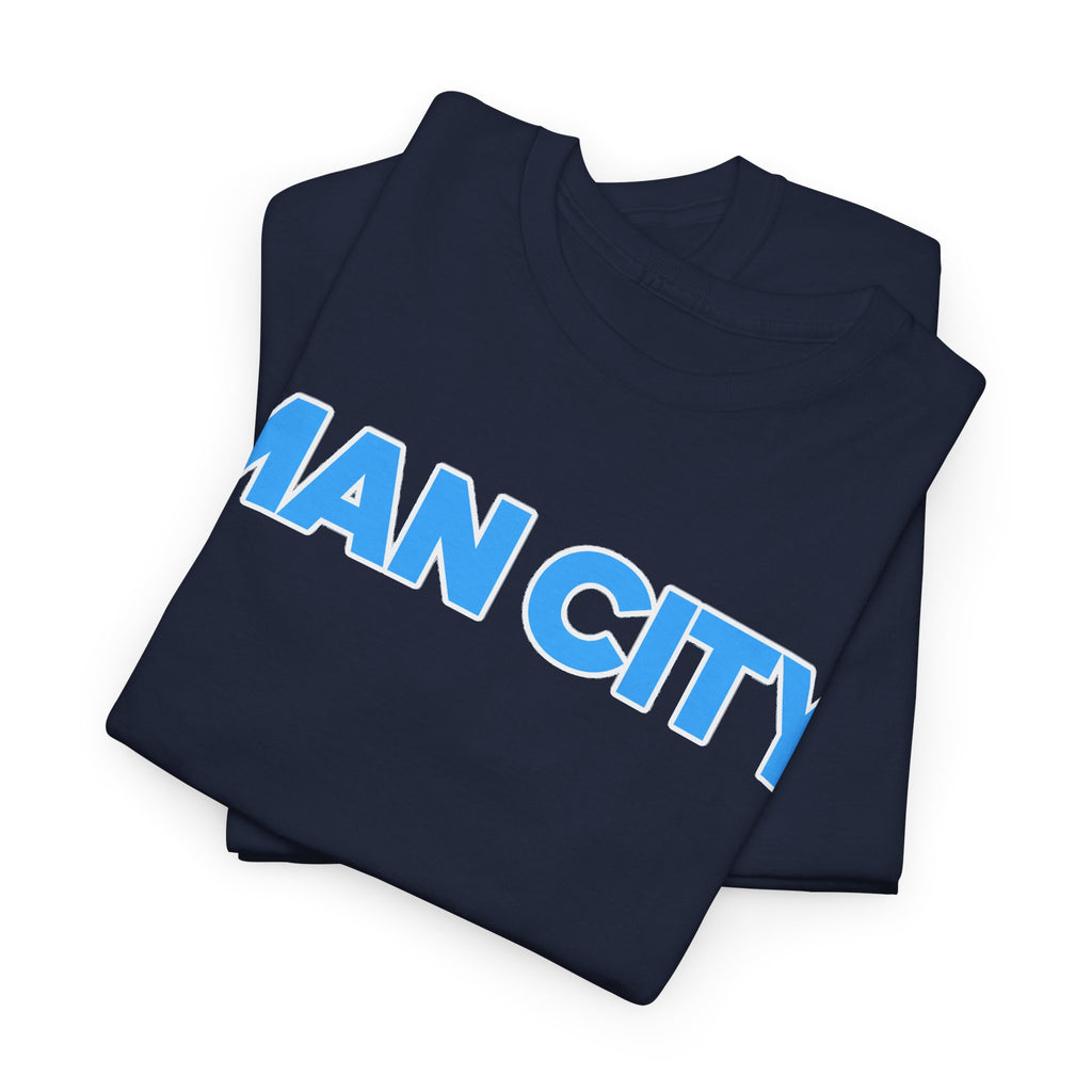 Man City Cotton T‑Shirt — Minimal Football Fan Tee