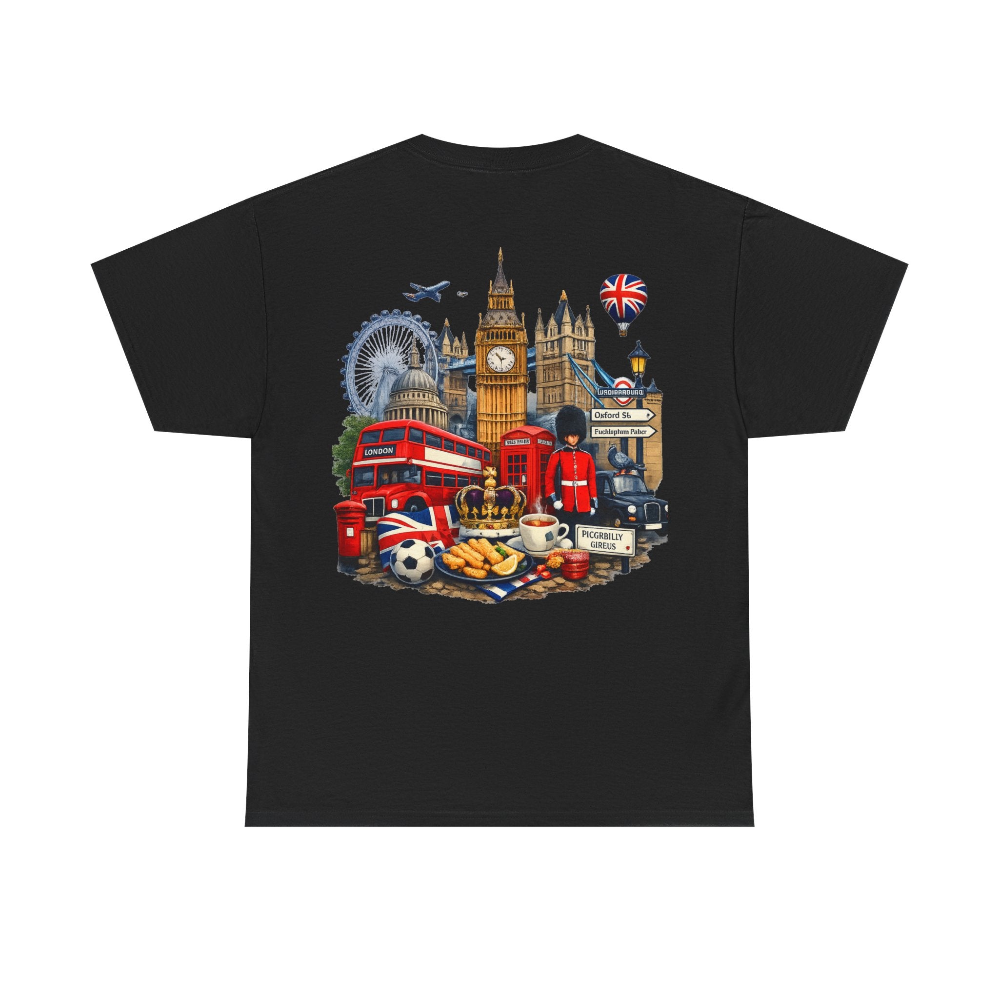 London Landmarks T‑Shirt — British Icons Collage Tee
