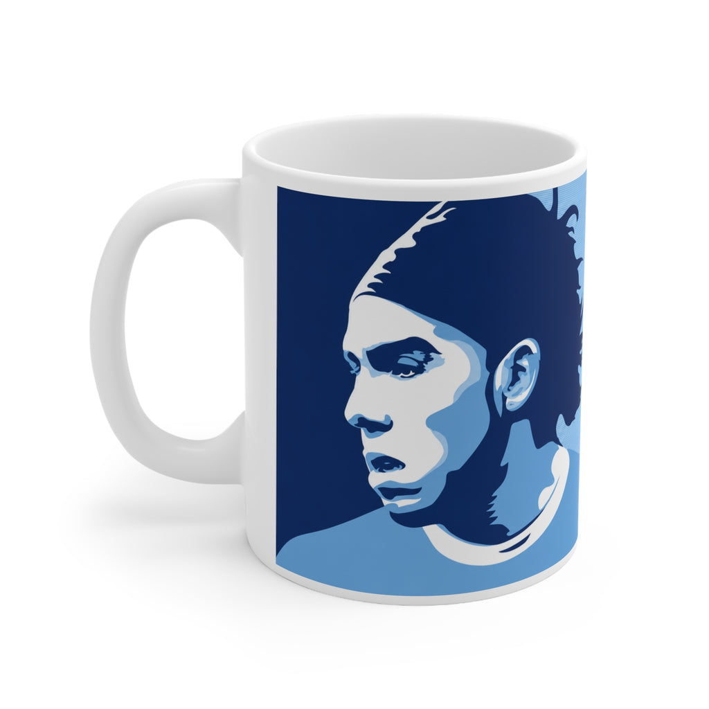 Manchester City PASIÓN Ceramic Mug – 'Passion' Blue Portrait Coffee Cup (11oz & 15oz)