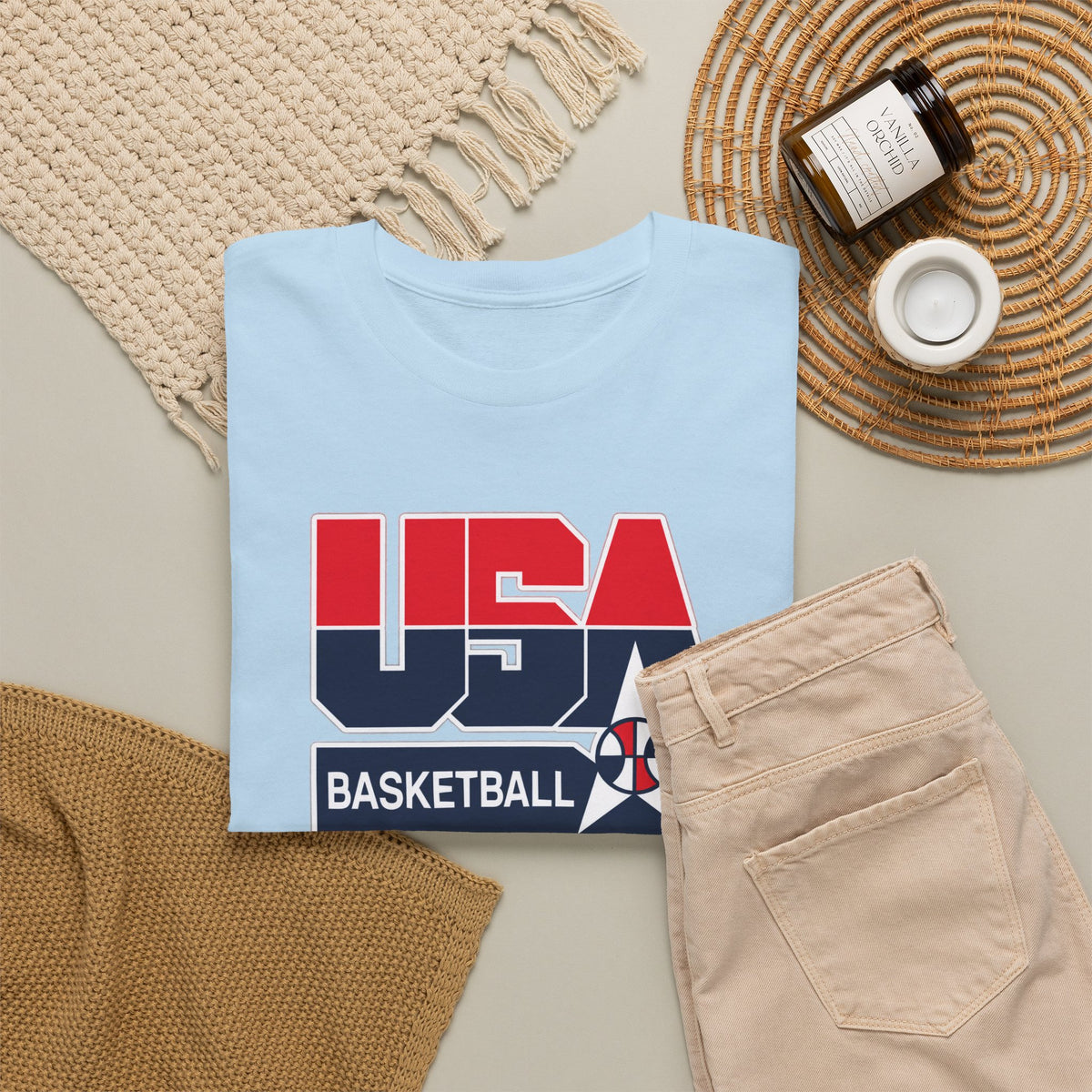 USA Basketball Patriotic Cotton T-Shirt / Tee