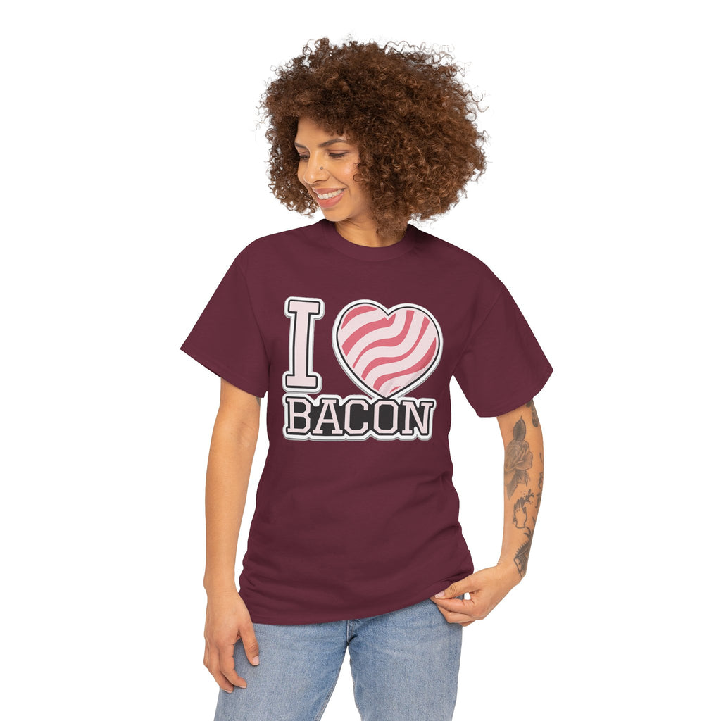 I Heart Bacon T-Shirt — Funny Novelty Bacon Lover Tee