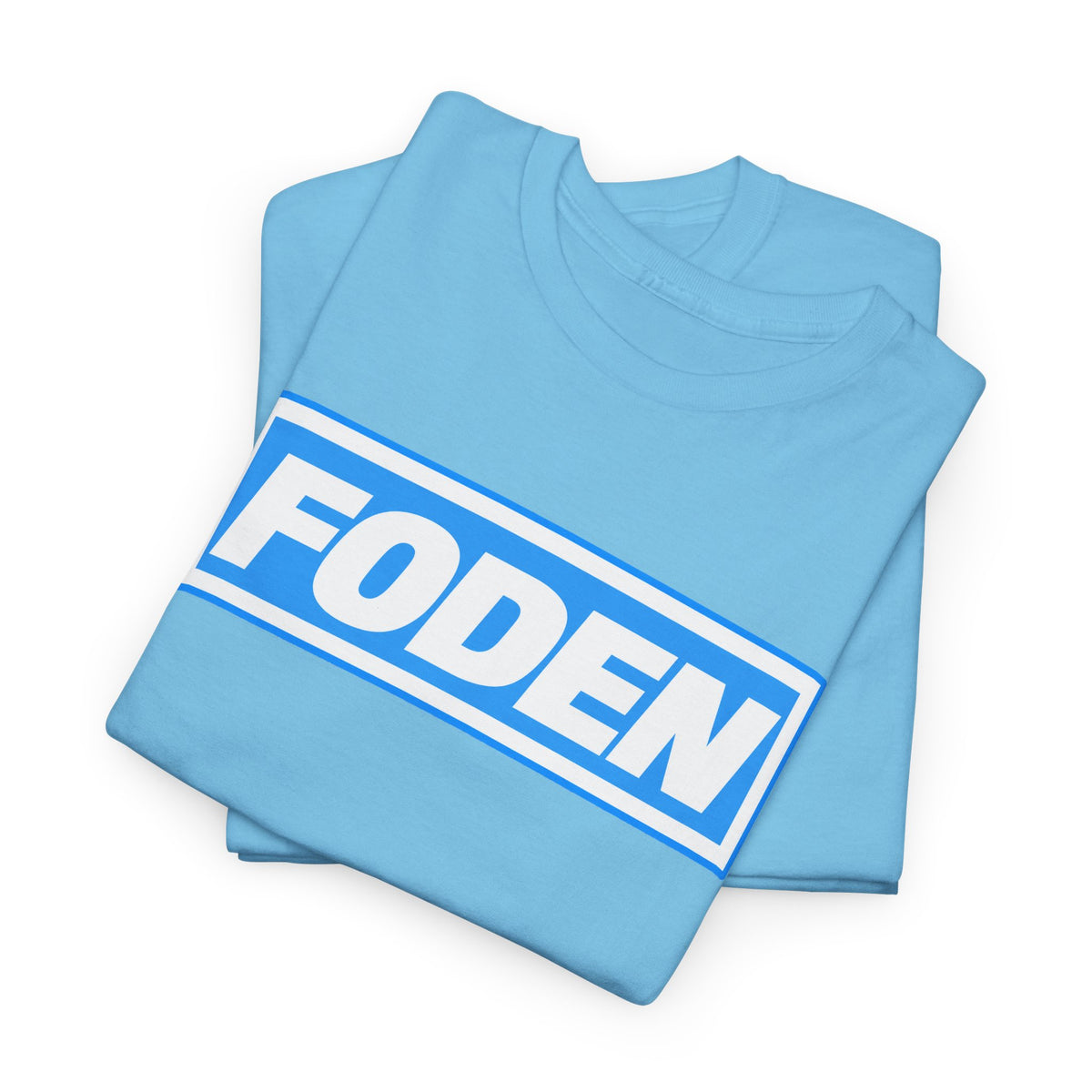 Foden Logo Tee — Blue Box Graphic T-Shirt