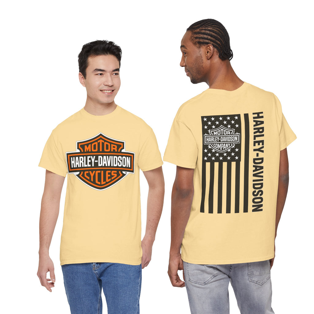 Harley-Davidson American Flag Tee — Vintage Motor Company Back Print
