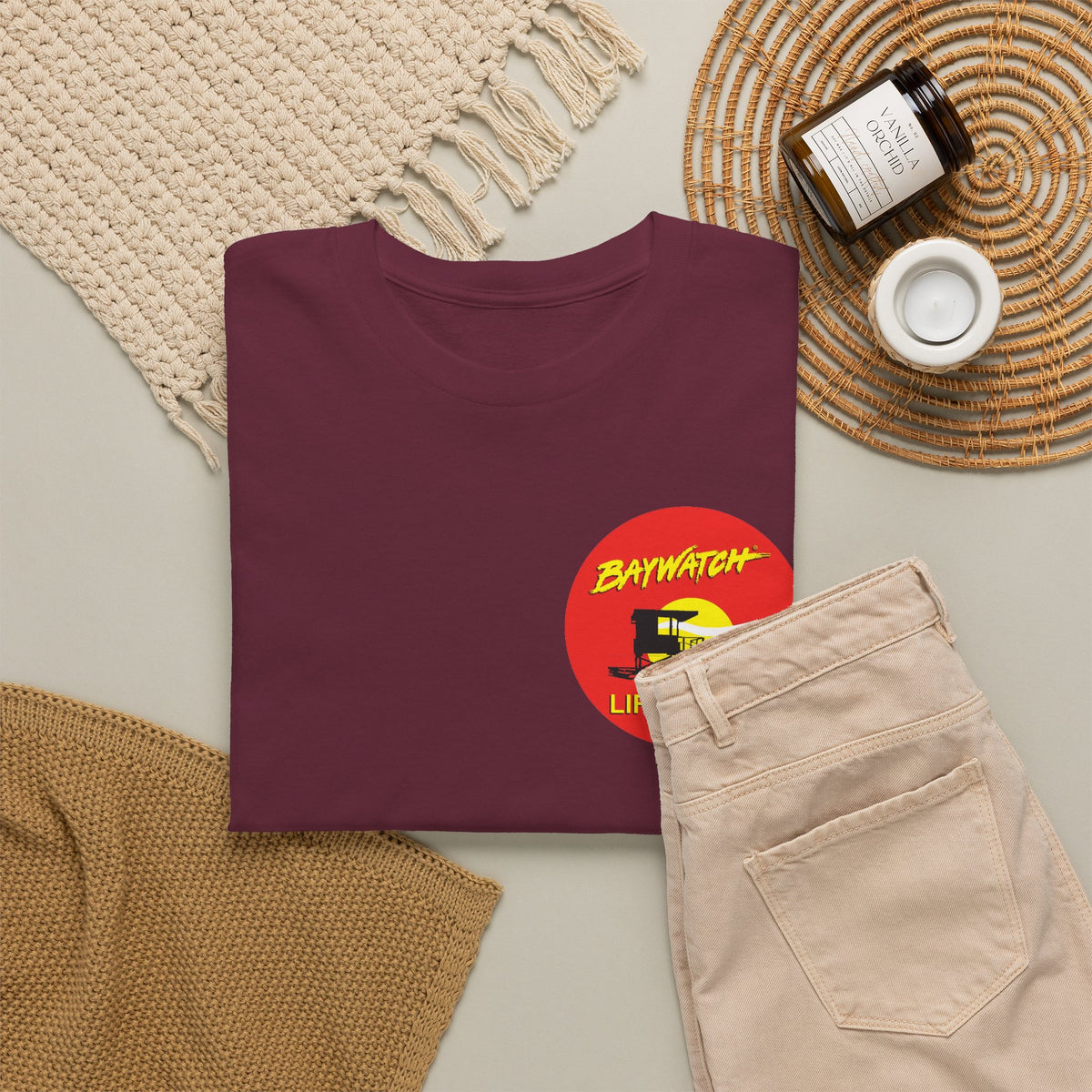 Baywatch Lifeguard Graphic Cotton T-Shirt