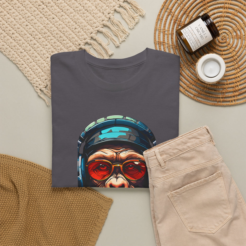 Chimpanzee DJ Graphic Tee — Retro Sunglasses & Headphones Monkey T-Shirt
