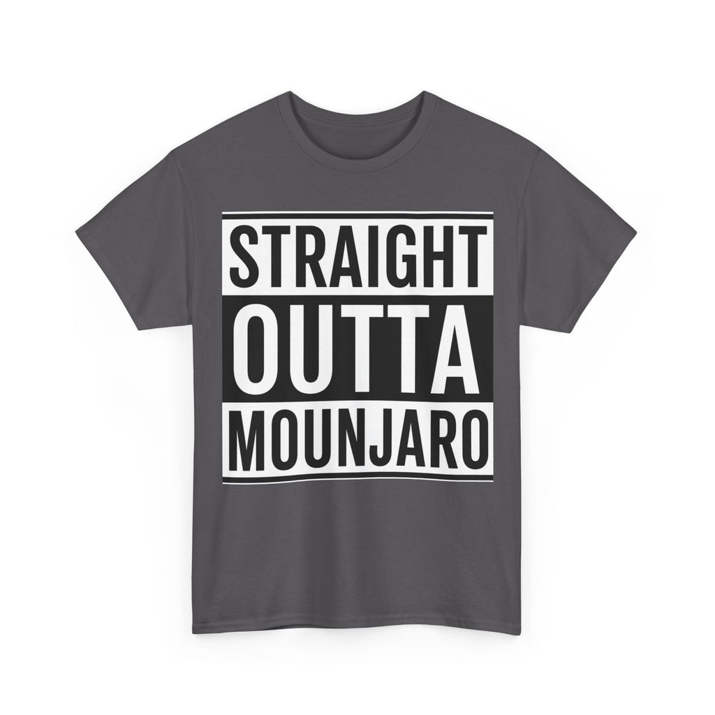 T-Shirt — "Straight Outta Mounjaro" Bold Typography Tee